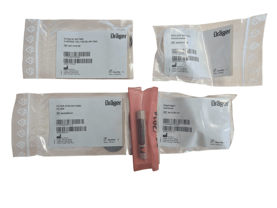 Dräger MX08225 – Gas inlet FAS Kit (Evita XL / Evita 4 / Evita 2 Dura)