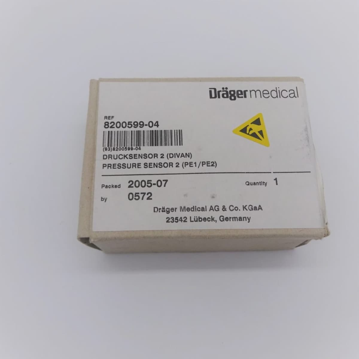 Drucksensor 2 Dräger Divan Pressure Sensor 2 (PE1/PE2)
