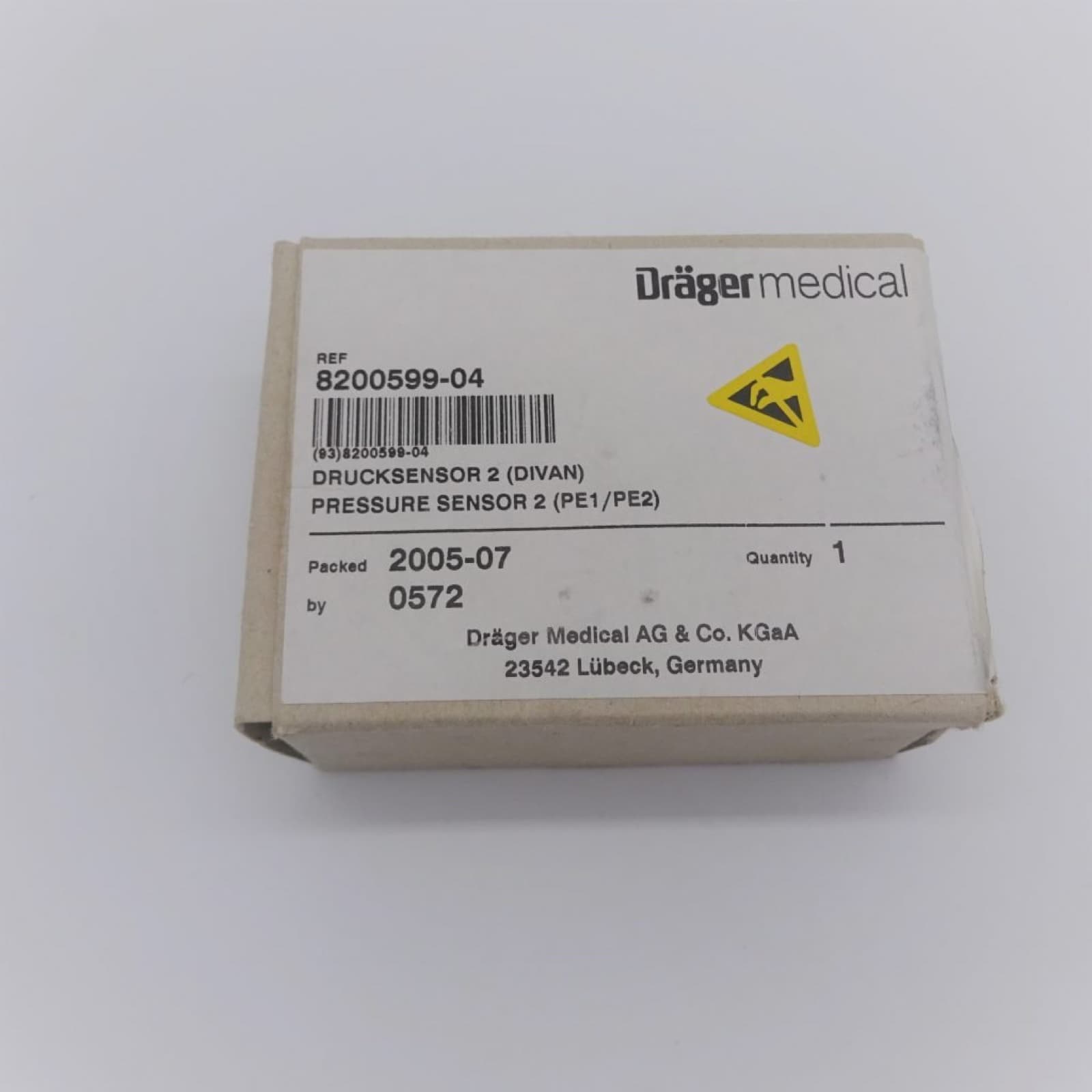 Drucksensor 2 Dräger Divan Pressure Sensor 2 (PE1/PE2)