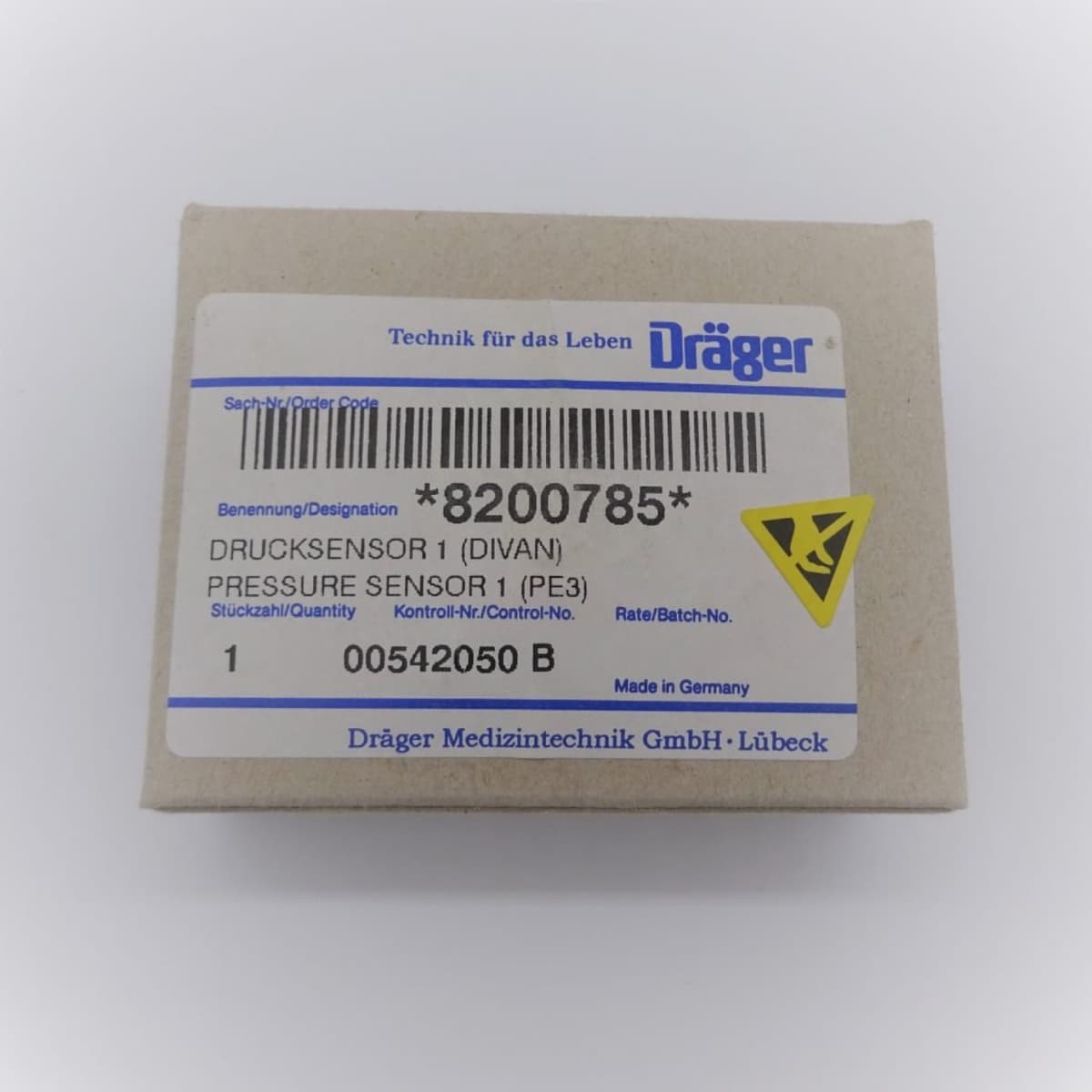 Drucksensor Divan Pressure Sensor Dräger 8200785