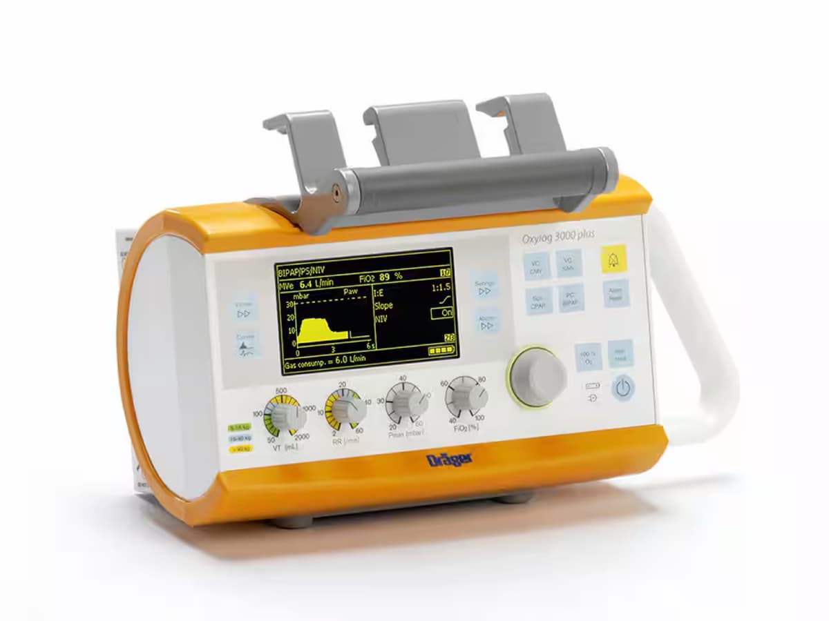 Dräger Oxylog® 3000 plus | Notfall- & Transportbeatmungsgerät - gebraucht & refurbished – Dräger Oxylog® 3000 plus | Notfall- & Transportbeatmungsgerät - gebraucht & refurbished