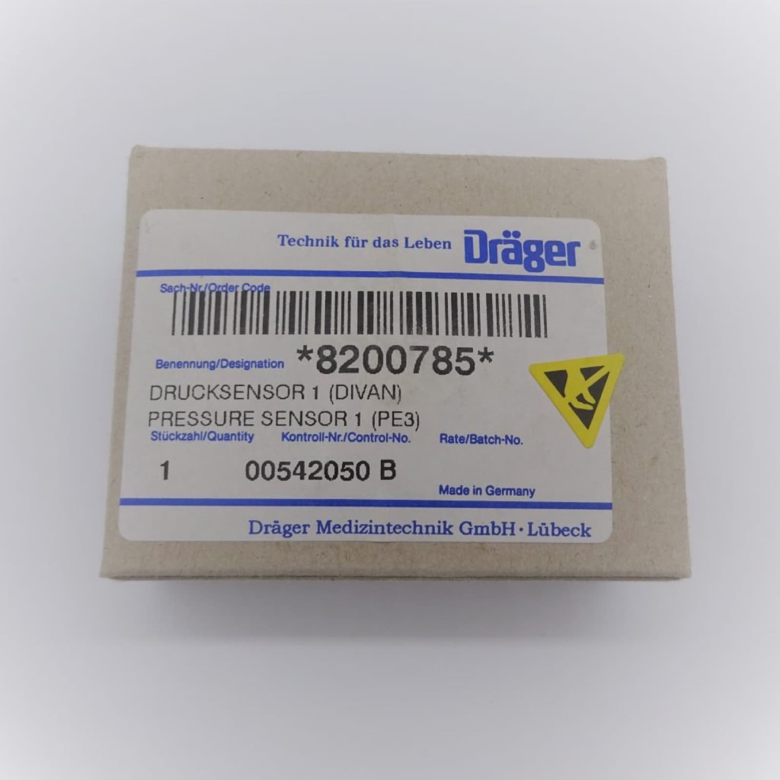 Drucksensor Divan Pressure Sensor Dräger 8200785