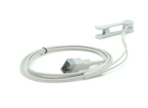 SpO₂-Sensor mit 2 Clips für die Messung der Sauerstoffsättigung im Blut (wiederverwendbar) Mindray vet. SpO2 Sensor +2 Clips 551B