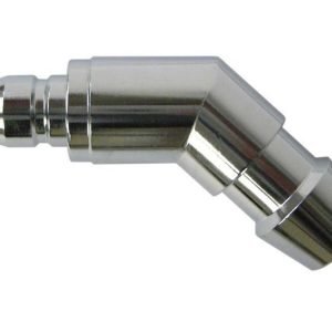 Narkosegas Absaug Stecker "AGFS" mit Schlauchanschluss, gewinkelt