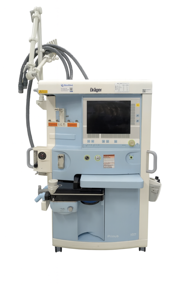 Dräger Primus IE Wandgerät refurbished – Frontansicht an OP-Wand