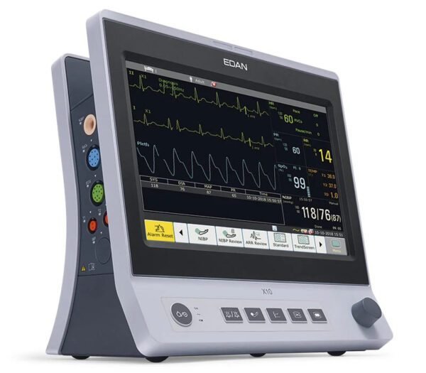 X10-EDAN-Seitenansicht-Shop X10 Vet Mehrkurven-Display – Detailansicht