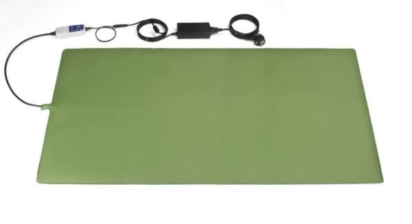 Heizmatte Tier 100×50 cm mit 9 Stufen und Timer – Vorderansicht