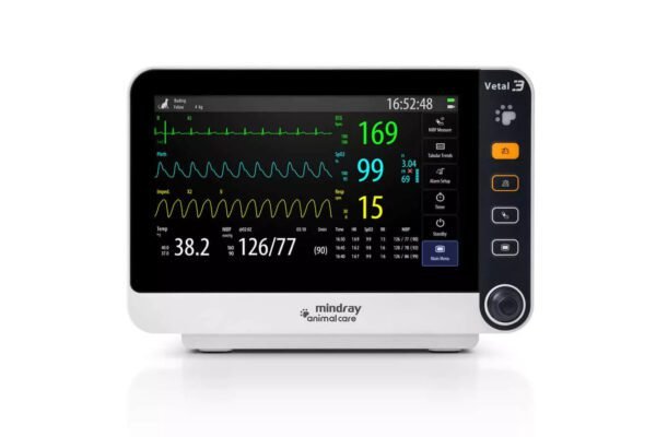 Dräger Vetal 3 Veterinär-Patientenmonitor – Frontansicht 10,1-Zoll“