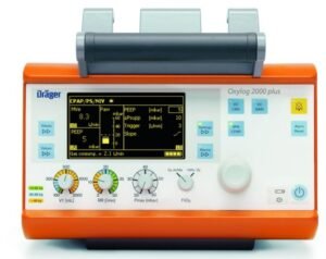 Dräger Oxylog 2000 plus – Transportbeatmungsgerät, Frontansicht