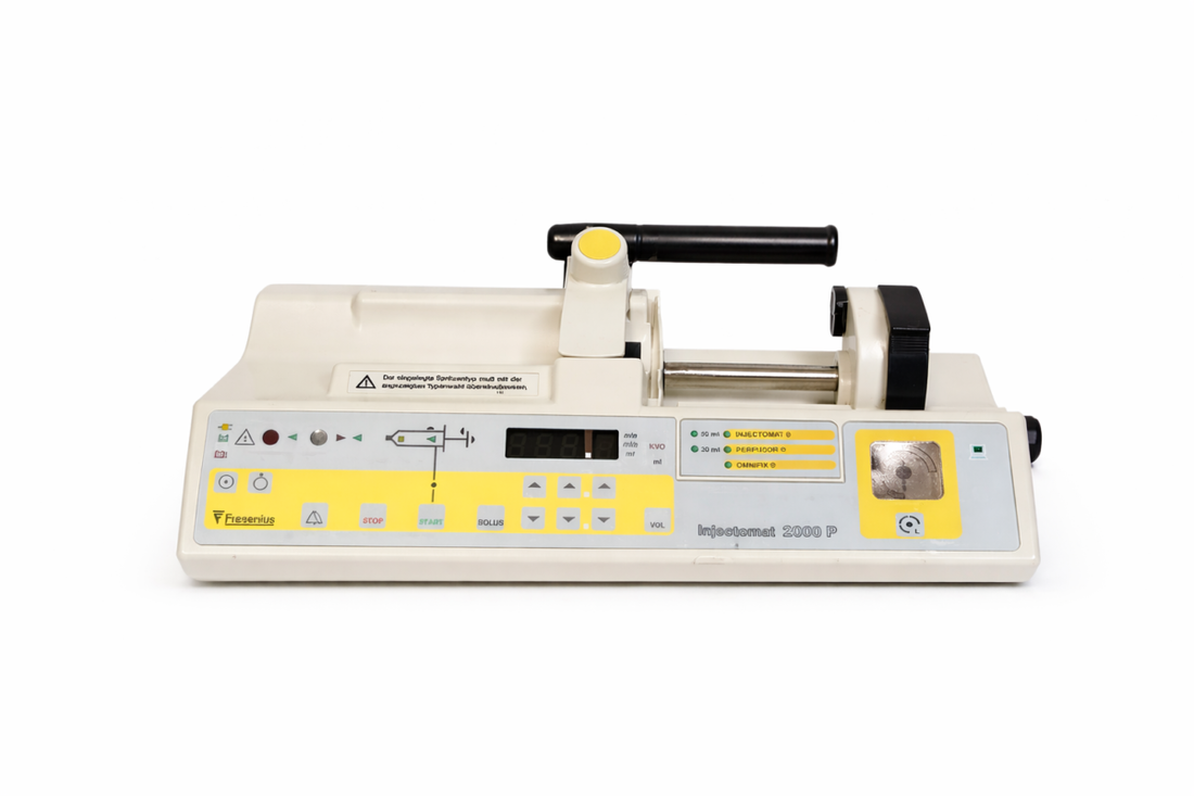 Fresenius Injectomat 2000 P Spritzenpumpe – gebraucht, STK-geprüft, Vorderansicht